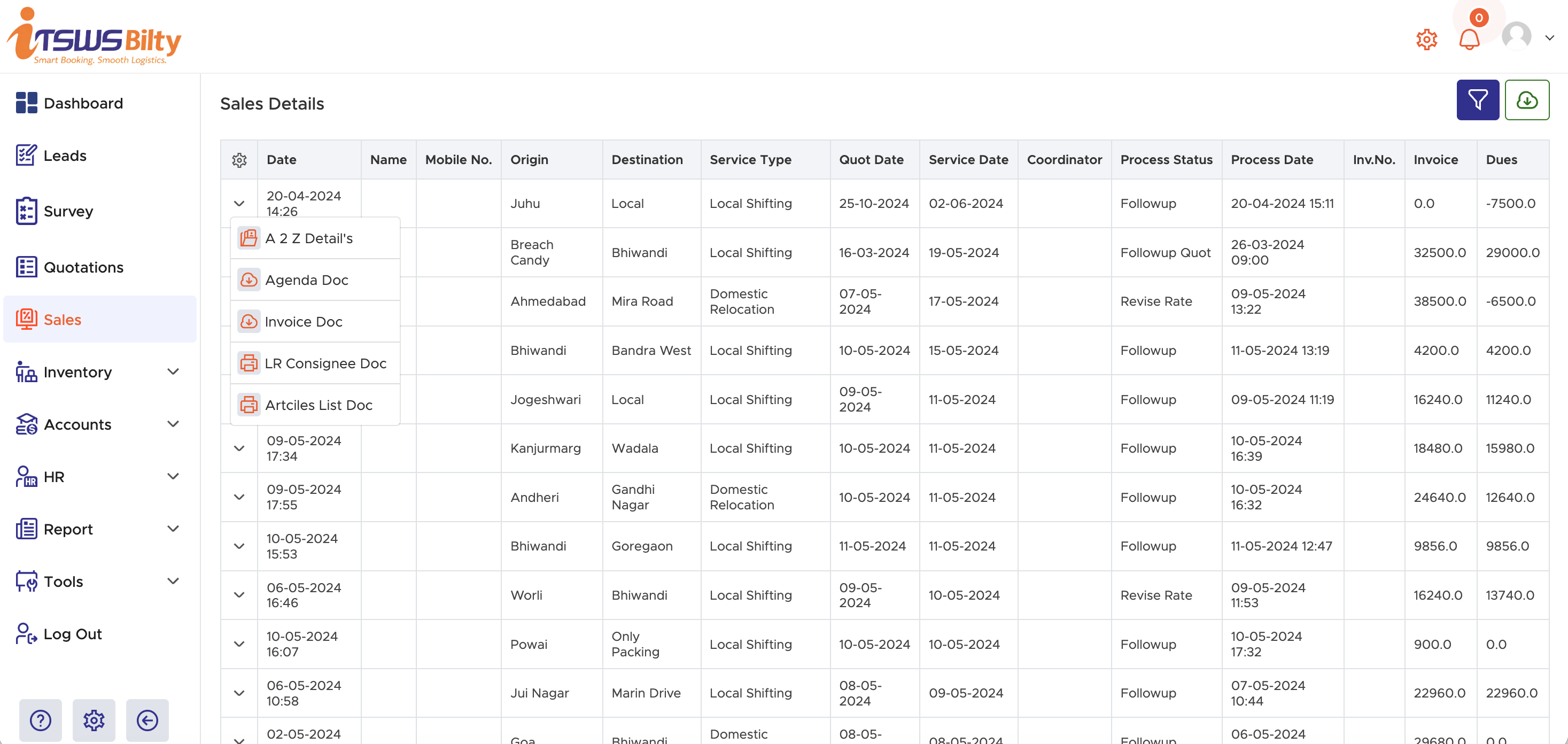 ITSWS Bilty Sales Management System
